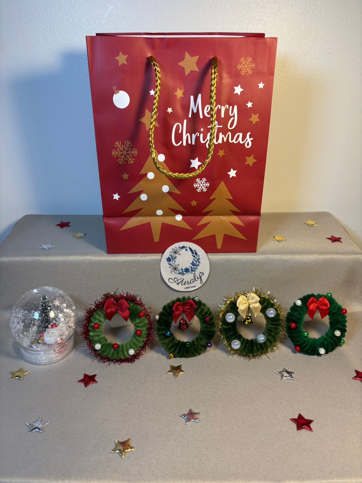 Coffret de Noël enneigé